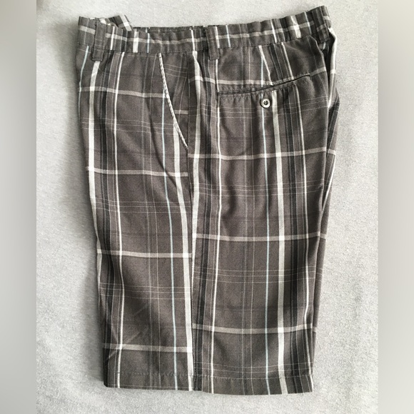 Dvision Flat Front Plaid Men's Shorts - Picture 1 of 7
